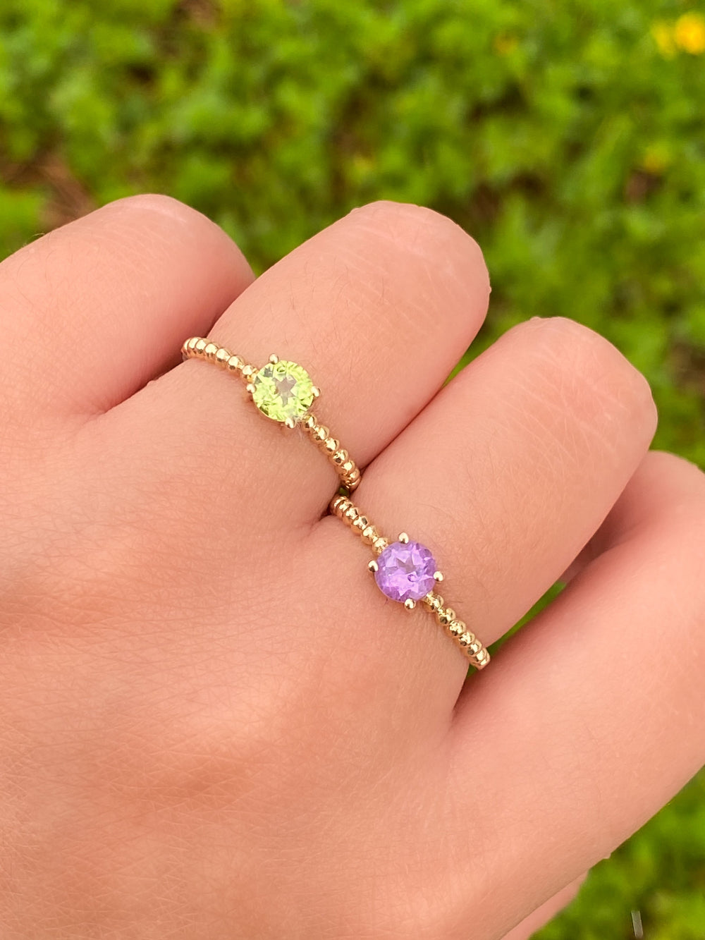 Anillo Cuarzo Oro 10K