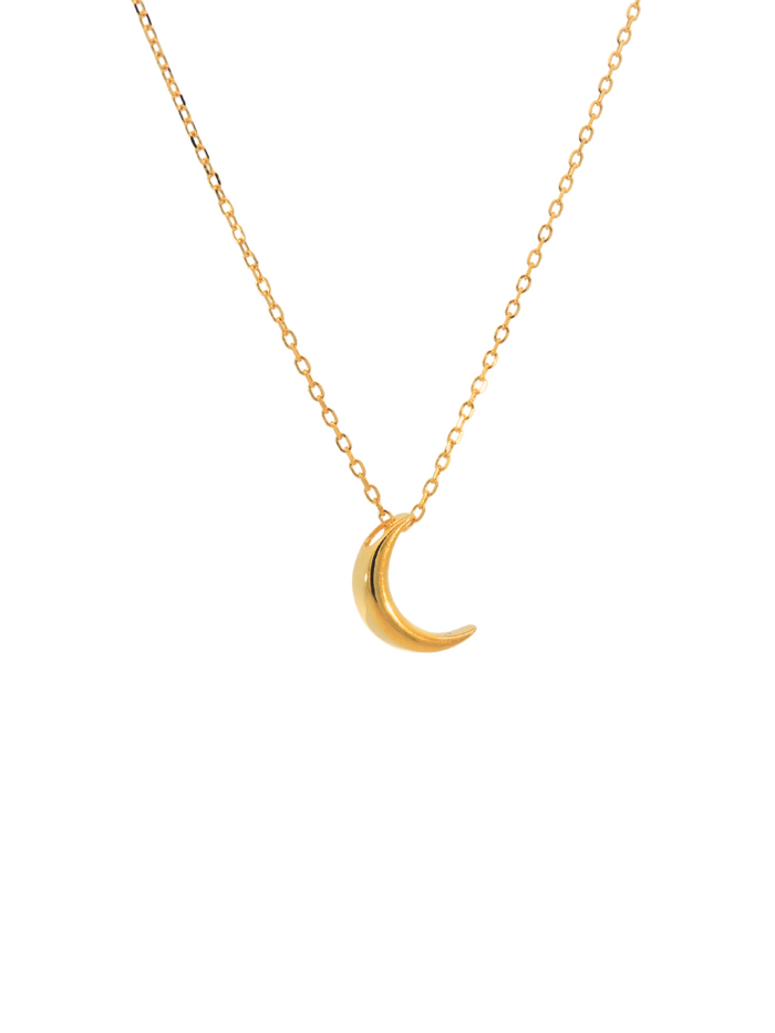 Collar Con Luna Delgada