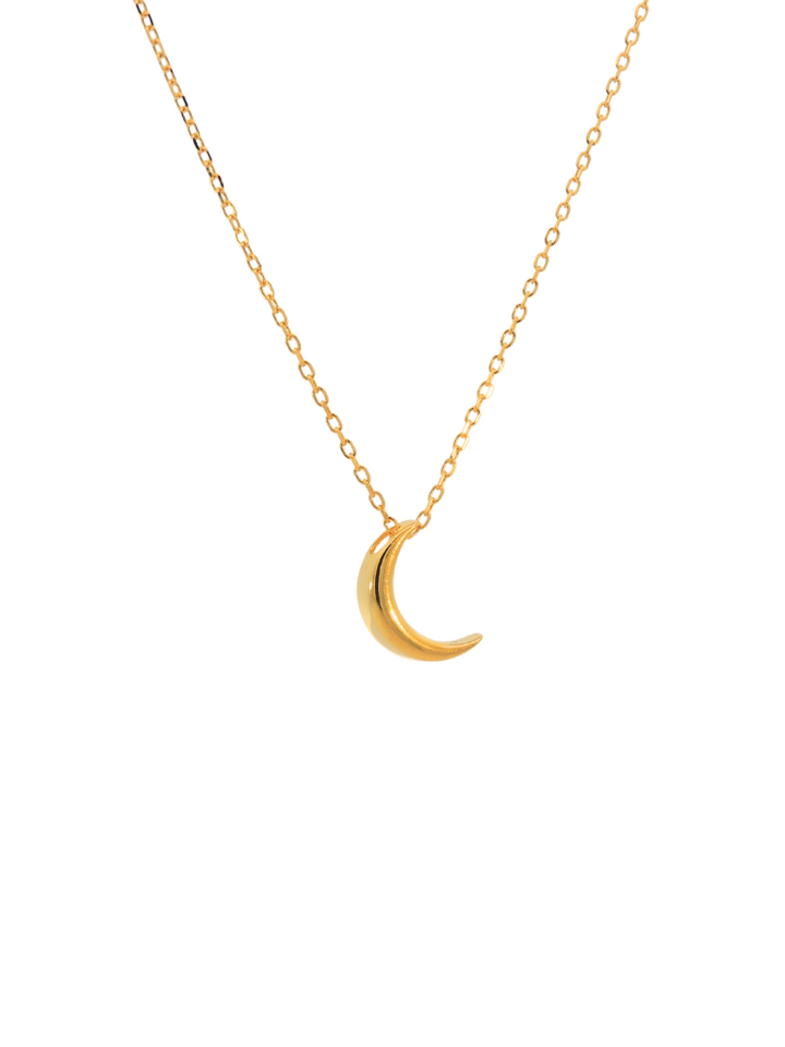 Collar Con Luna Delgada