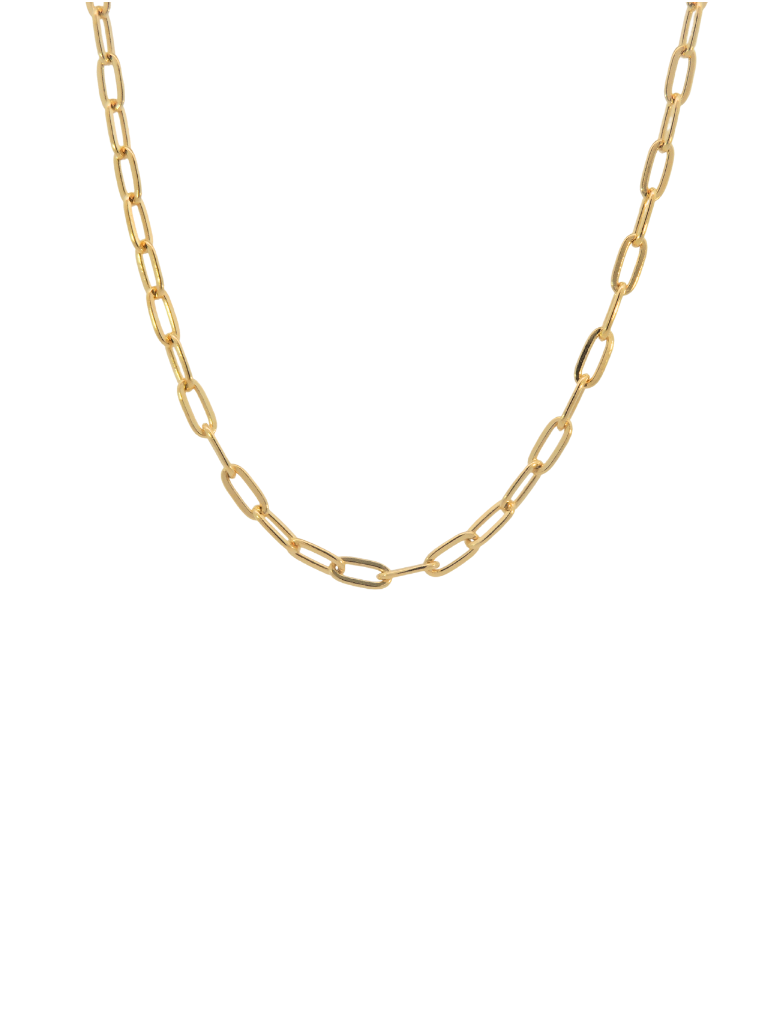 Collar Dorado Eslabon 3 mm