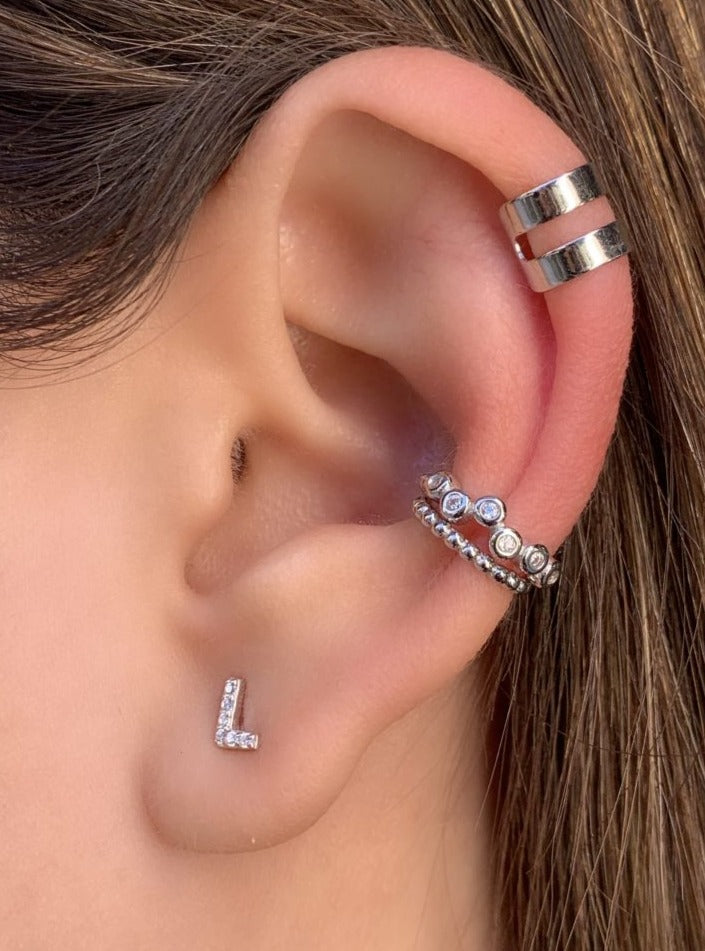 Arete Inicial Plateado