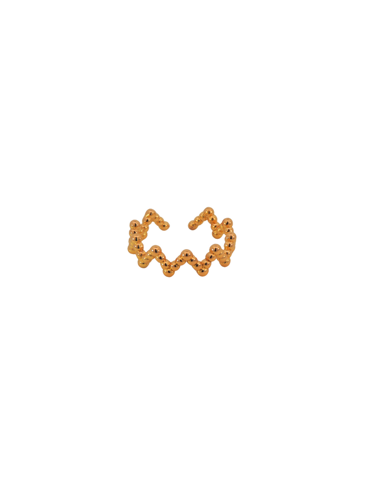 Anillo Zig Zag Dorado