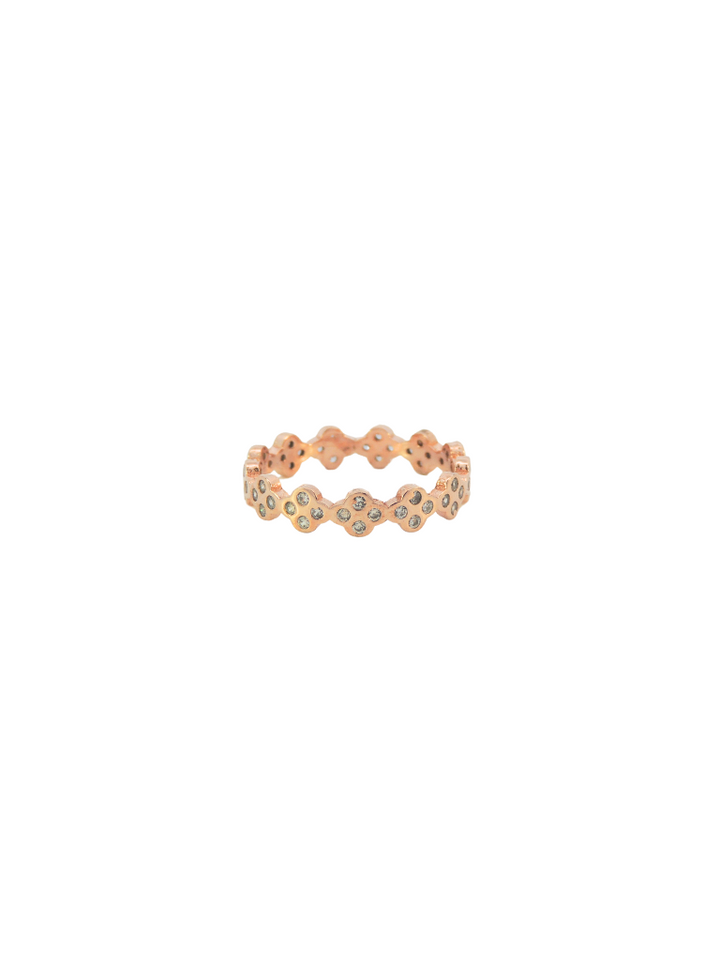 Anillo Rombos con Zirconias
