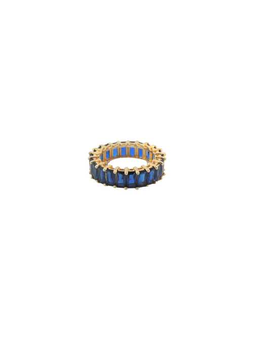 Anillo Baguettes Azul