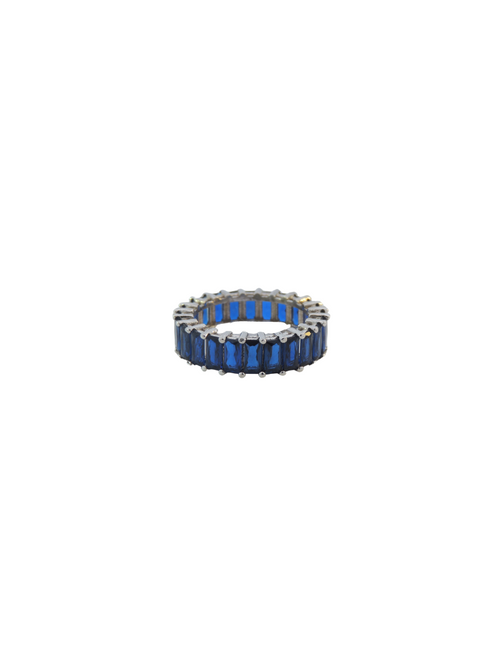 Anillo Baguettes Azul