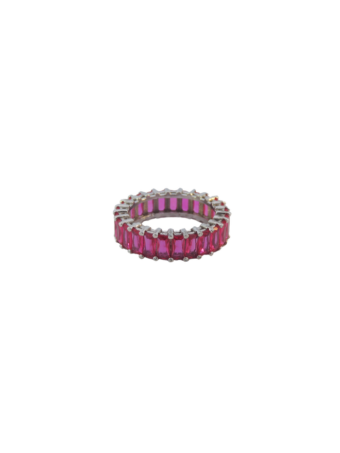 Anillo Baguettes Rosa