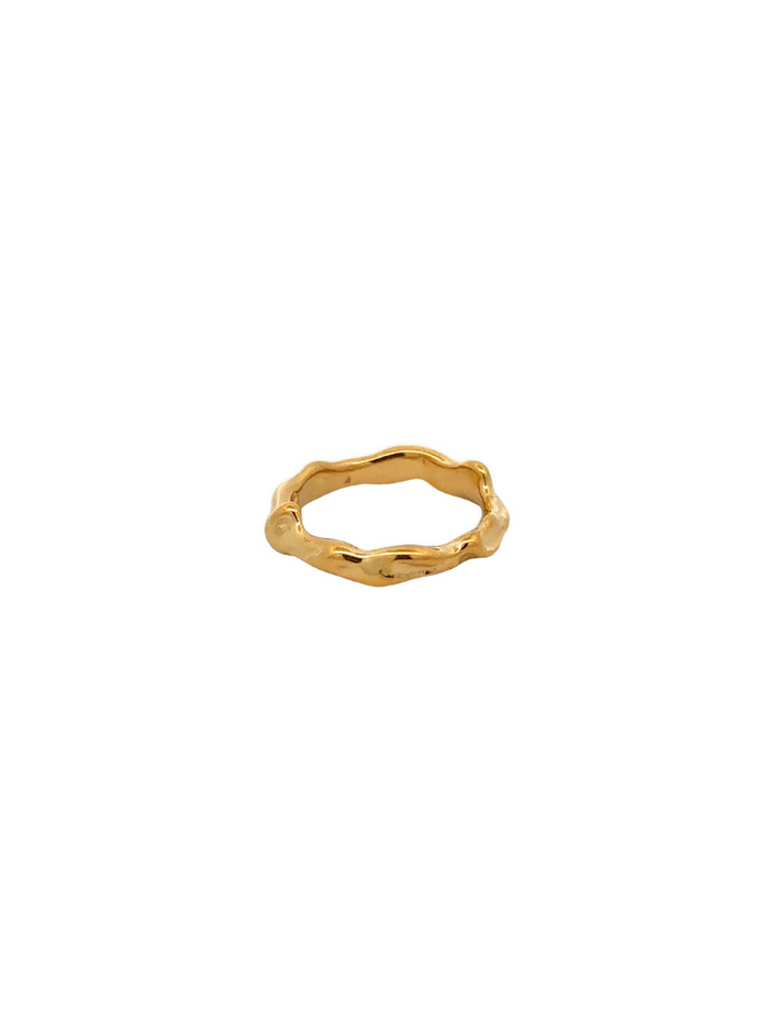 Anillo Dorado Irregular