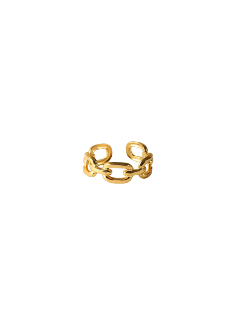 Anillo Eslabones Dorado