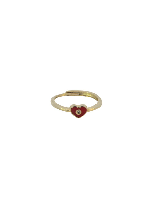 Anillo Corazon Rojo