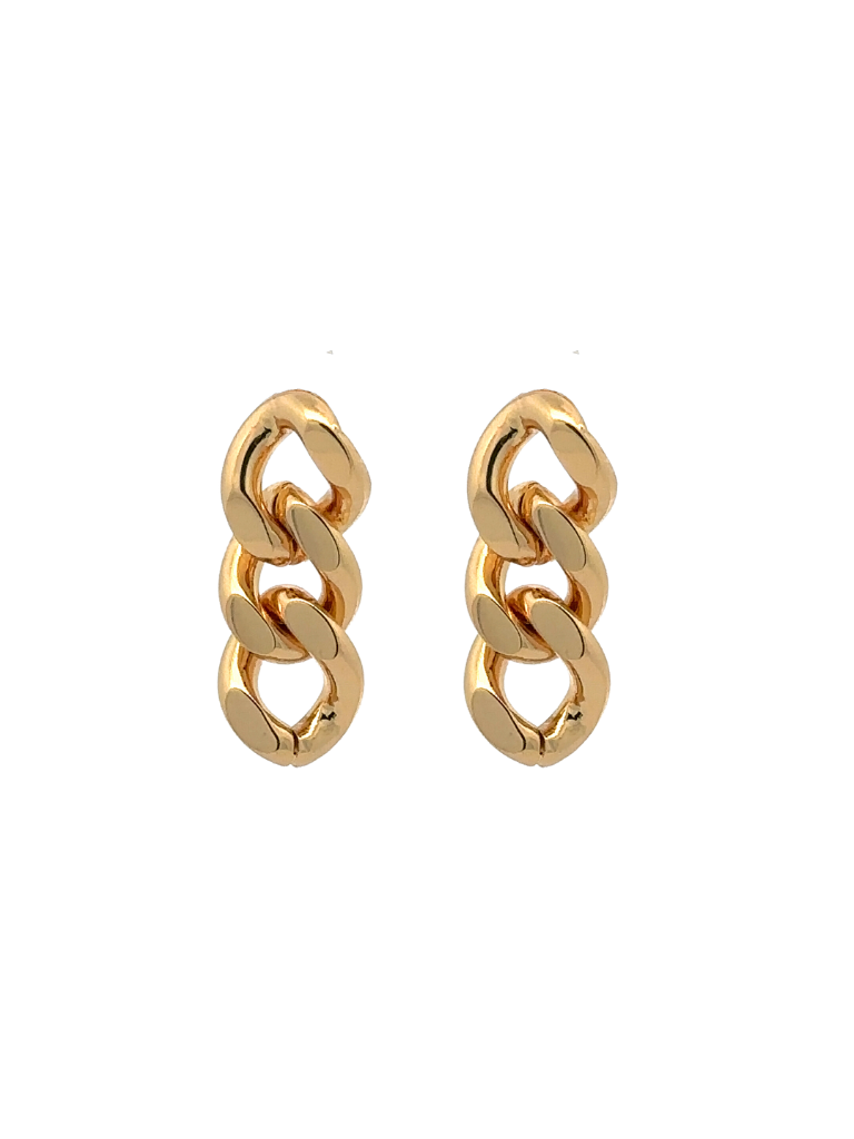 Par Arete Cadena Tres Eslabones