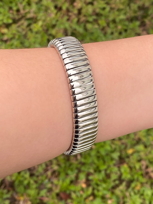 Brazalete Chunky Con Lineas