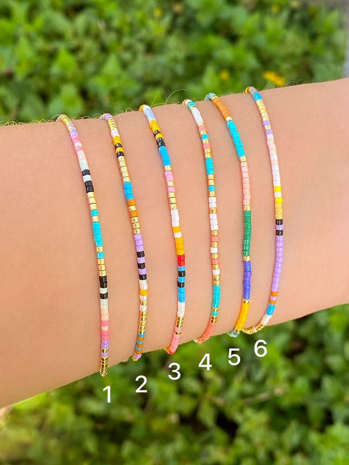 Pulsera Mini Chaquiras Colores