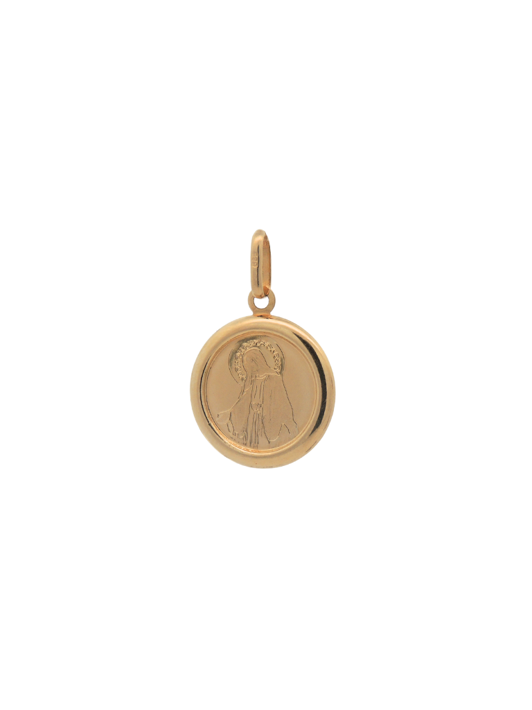 Dije Medalla Virgen Oro 14k