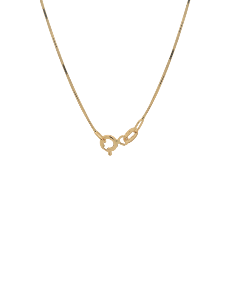 Collar Dorado Delgado Liso Oro 14k
