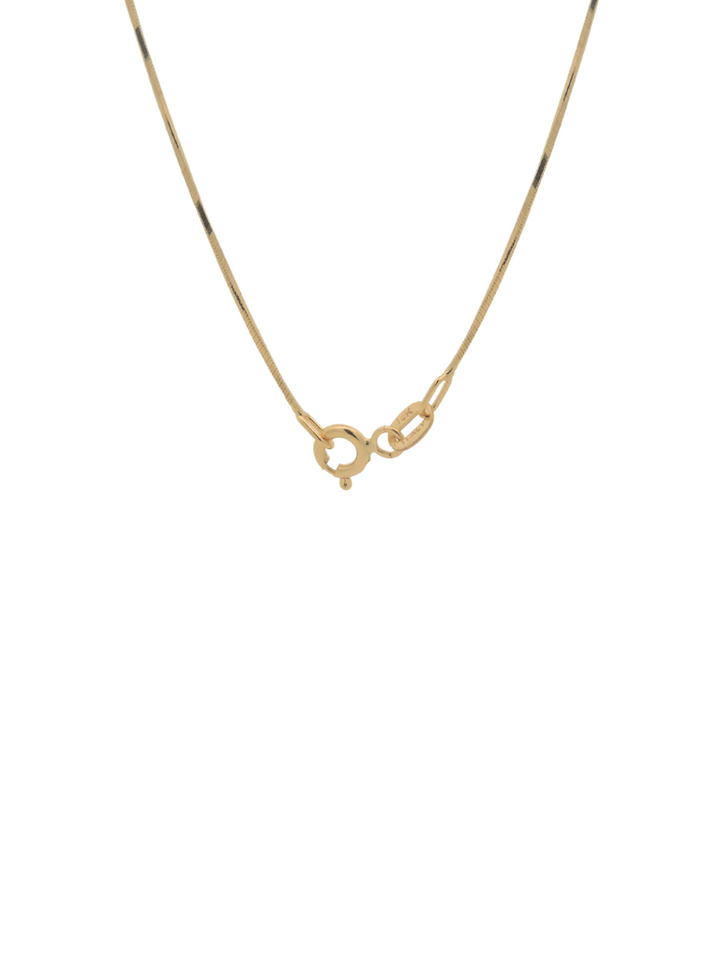 Collar Dorado Delgado Liso Oro 14k