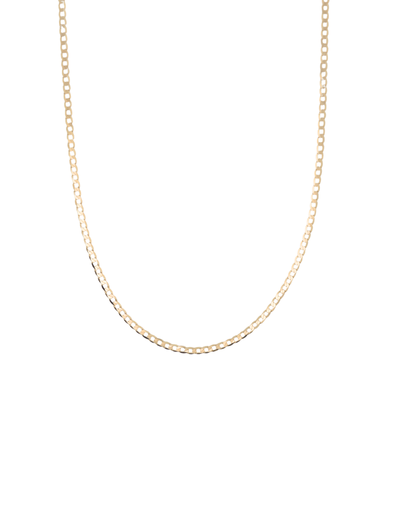 Cadena Eslabon Planchado Oro 14k