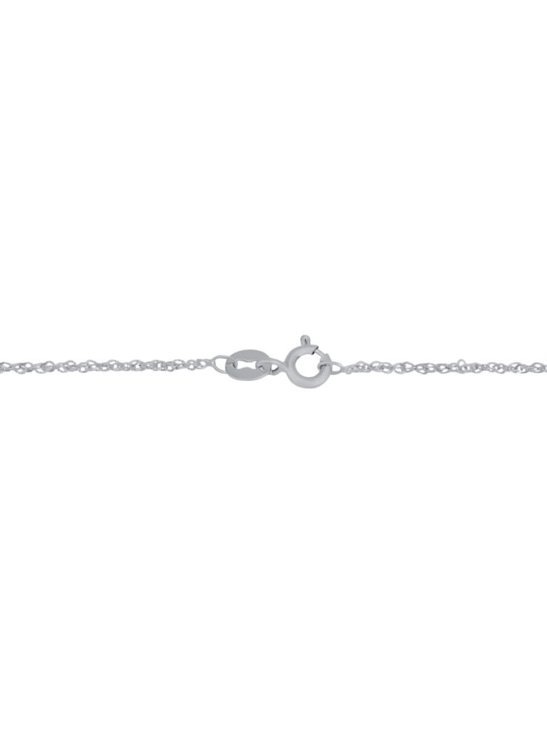 Cadena Delgada Oro Blanco 14k