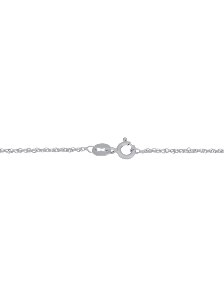 Cadena Delgada Oro Blanco 14k