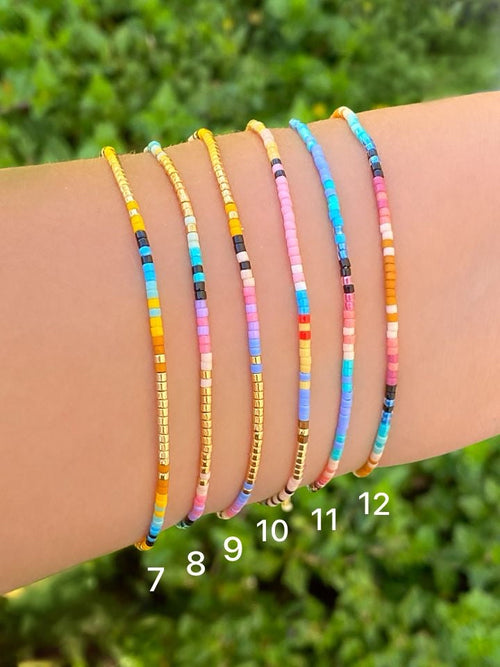 Pulsera Mini Chaquiras Colores