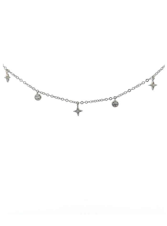 Collar Estrellas y Zirconias