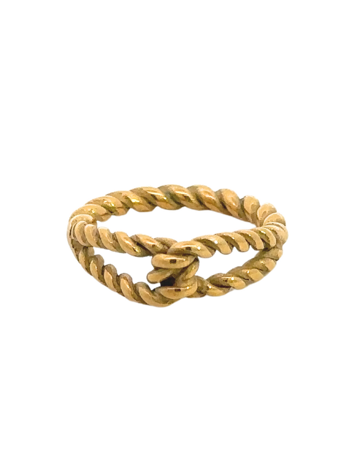 Anillo Trenzado Con Nudo