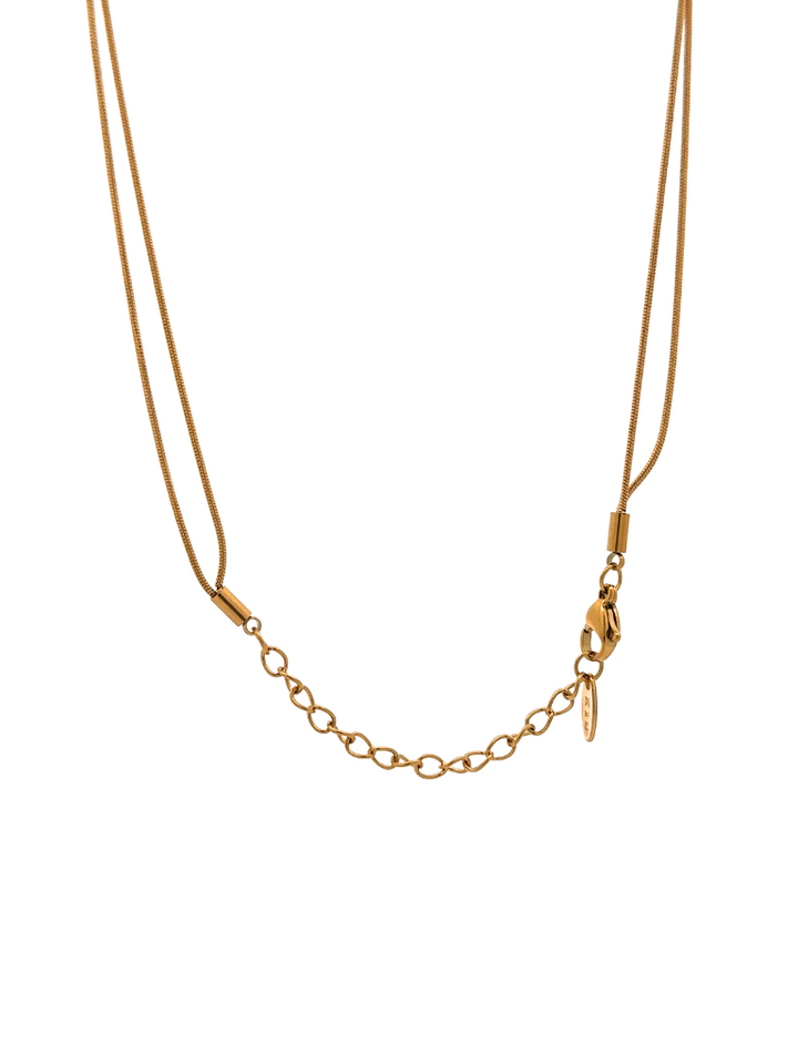 Collar Doble Con Perla