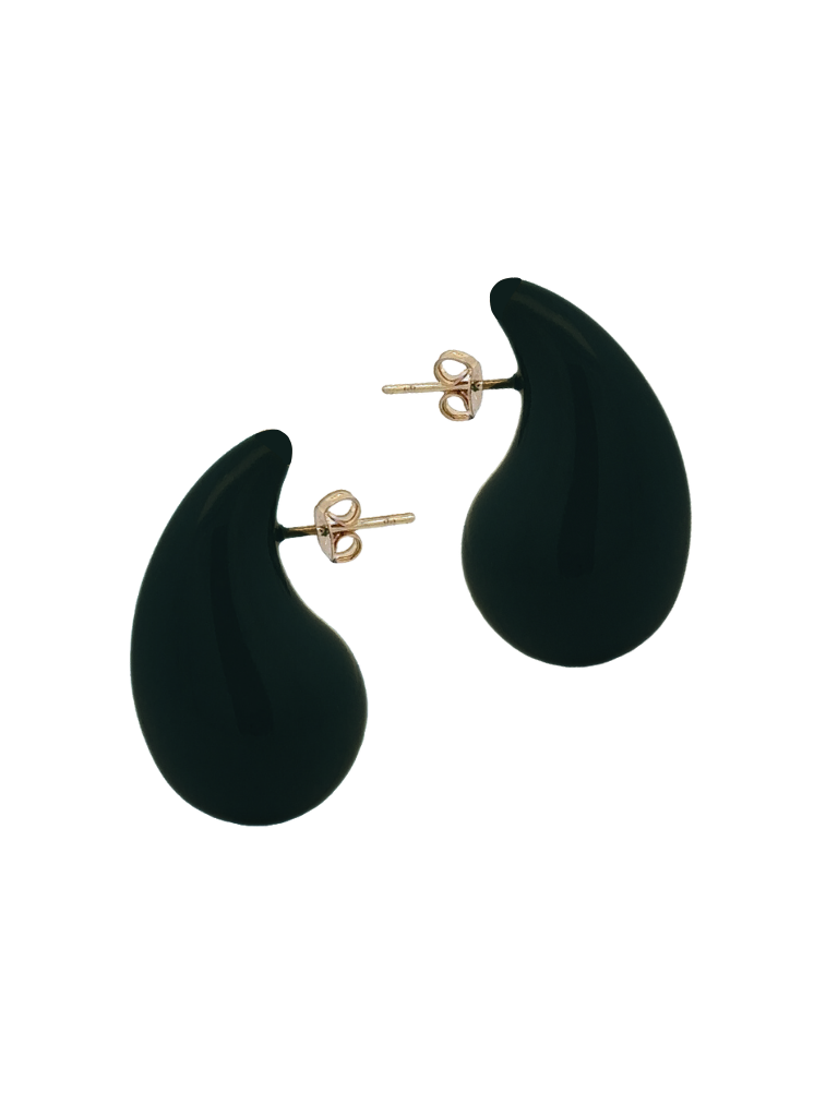 Par Arete Gota Negro