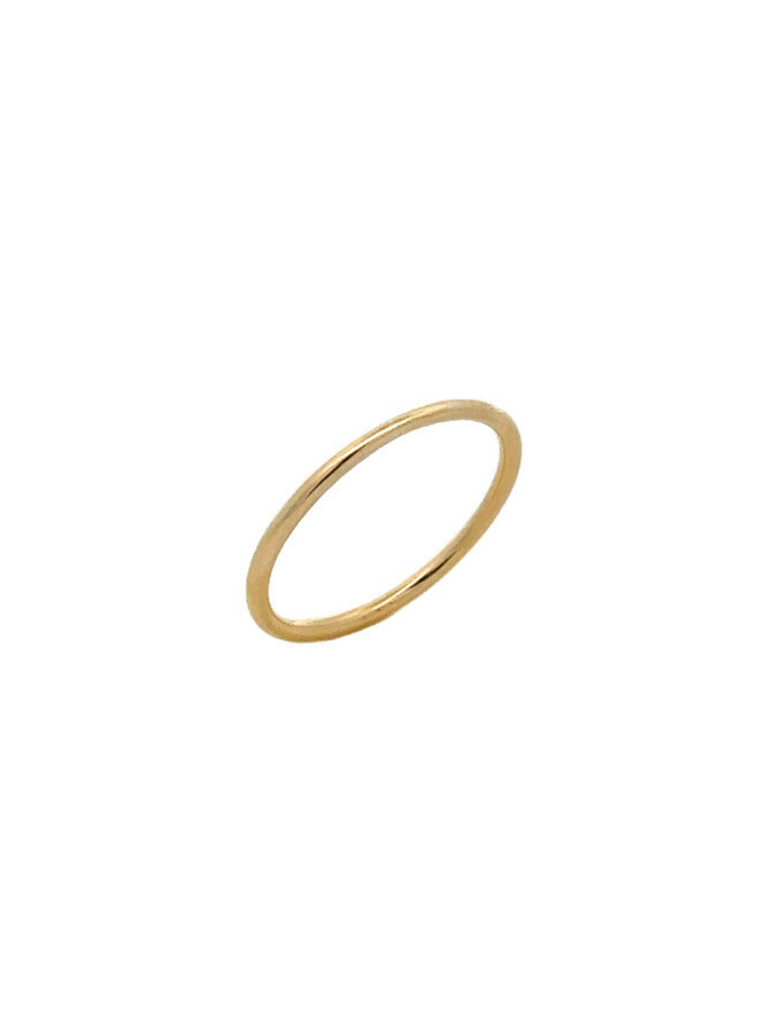 Anillo Delgado Liso Oro 10K