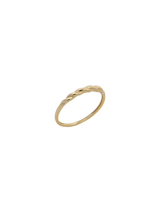 Anillo  Semi Trenzado Oro 10K