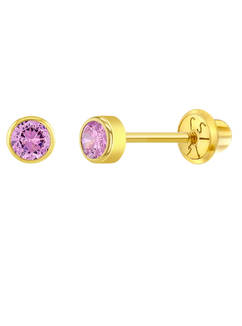 Broquel Birthstone Oro 14k