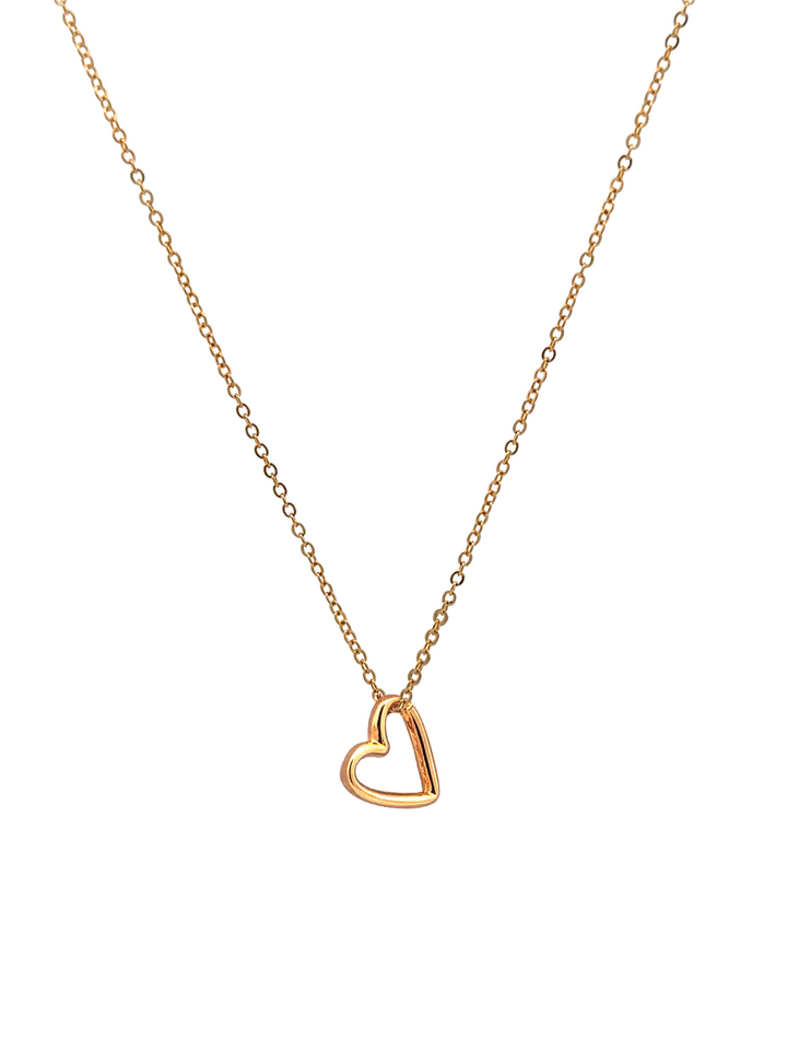 Collar Dije Corazon Liso