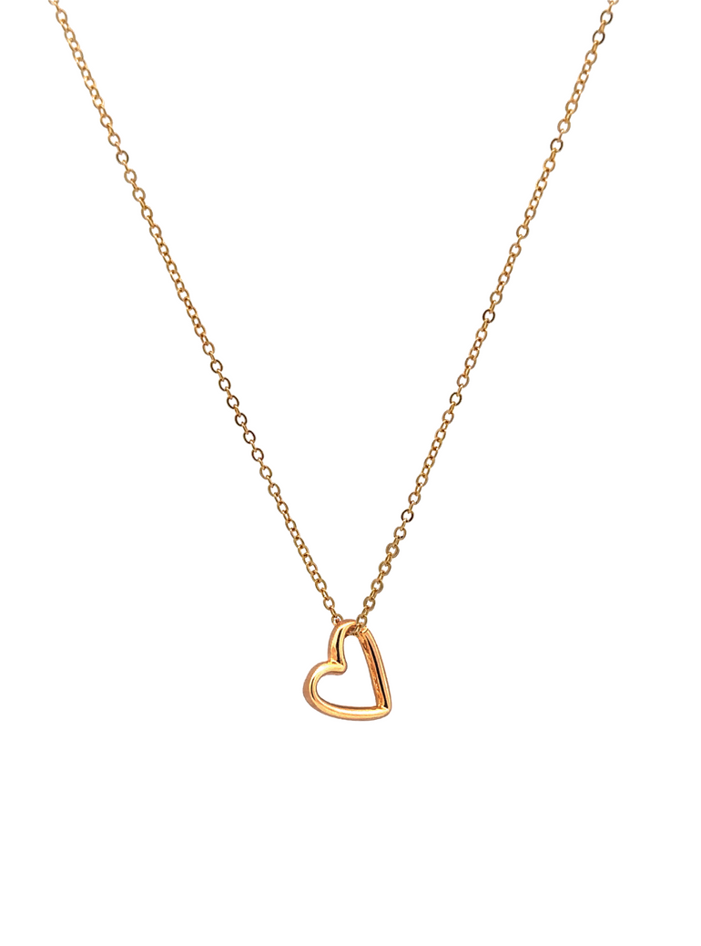 Collar Dije Corazon Liso