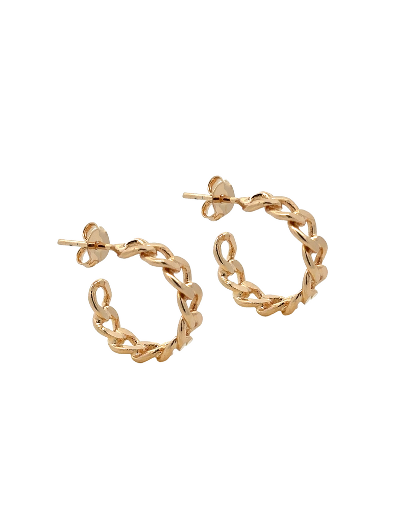 Par Semi Arracada Eslabon