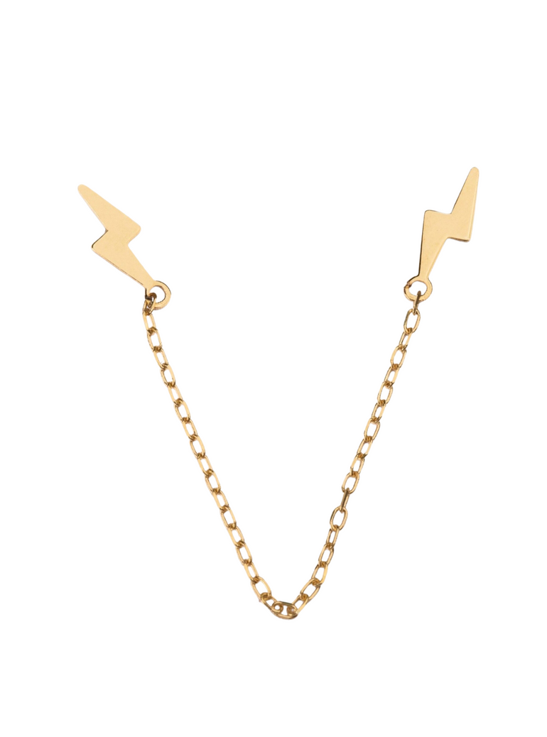 Rayos con Cadena Oro 14 K