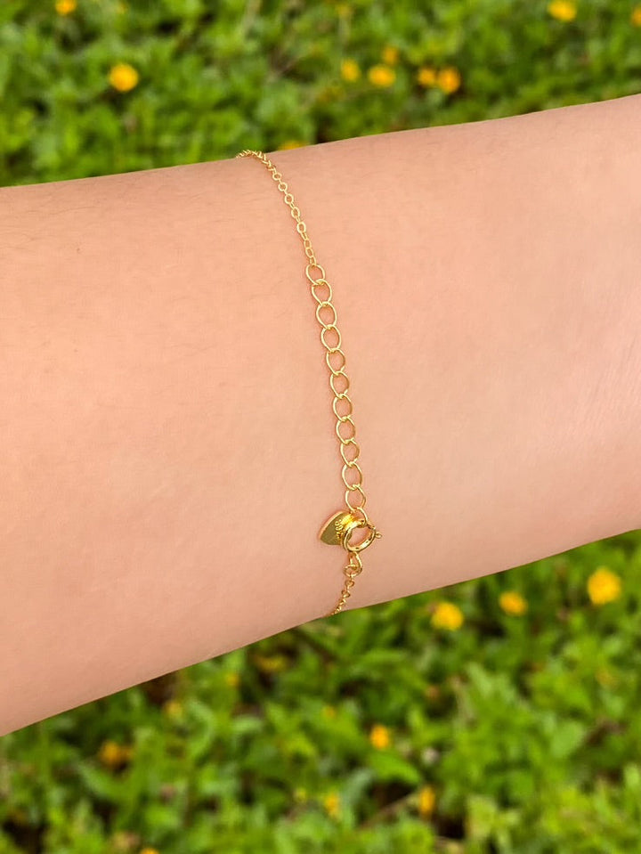 Pulsera Dorada Con Zirconia