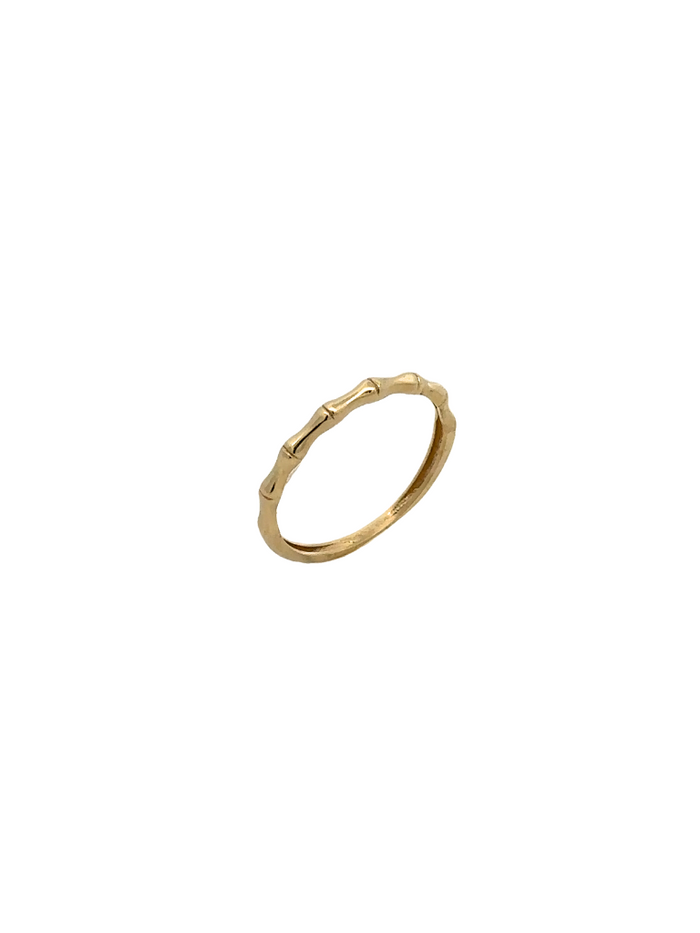 Anillo Estilo Bambu Oro 10K