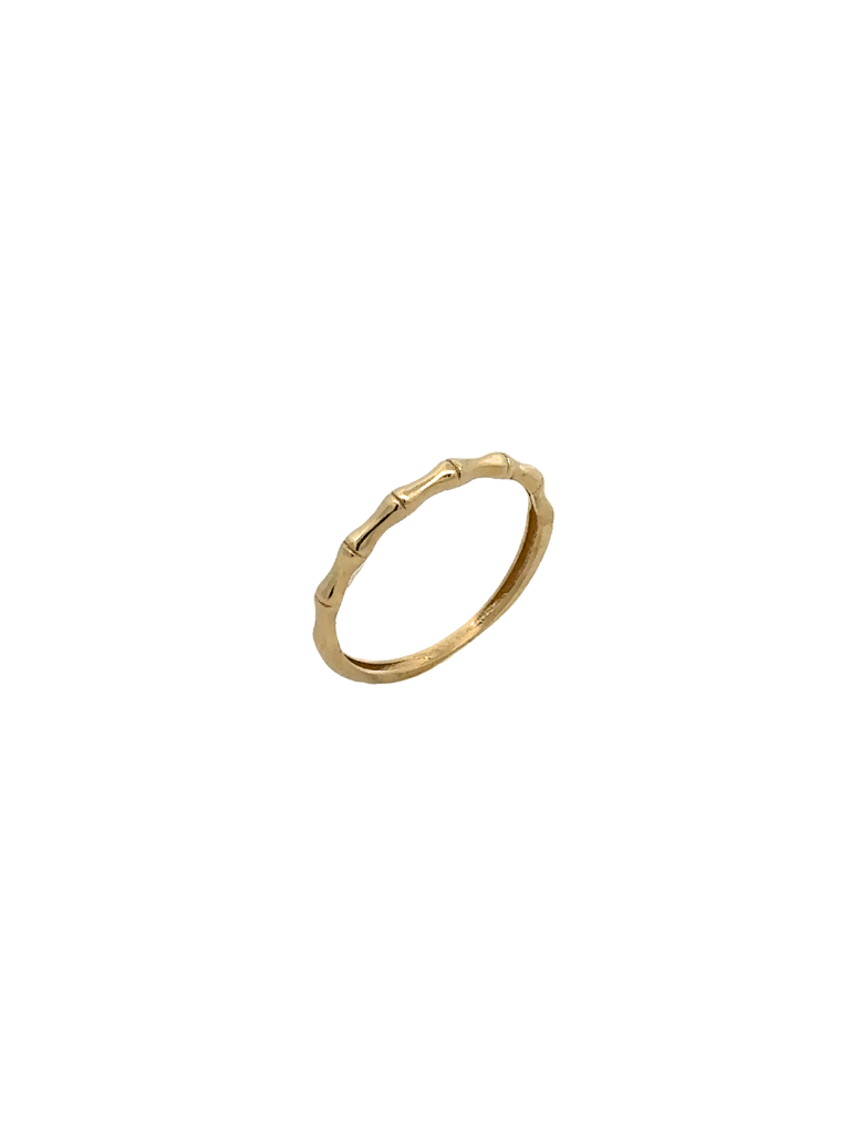 Anillo Estilo Bambu Oro 10K
