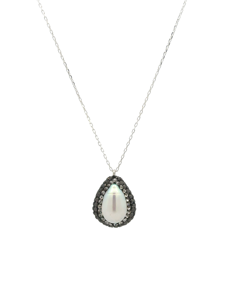 Collar Con Gota Perla Barroca