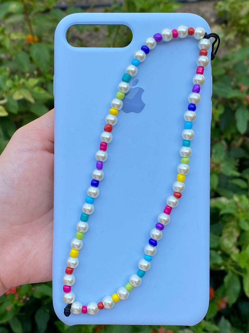 Cadena para Celular Perlas Rainbow
