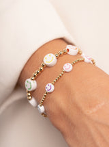 Pulsera Bolitas y Caritas Felices