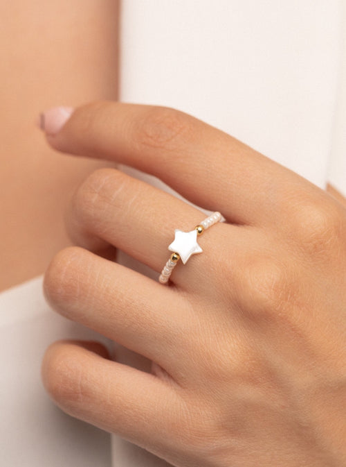 Anillo Estrella Perla