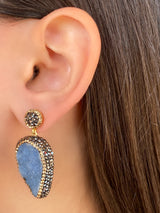 Par Aretes Calcita Una Gota
