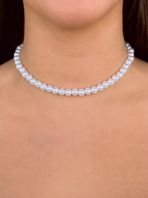 Choker Perlas