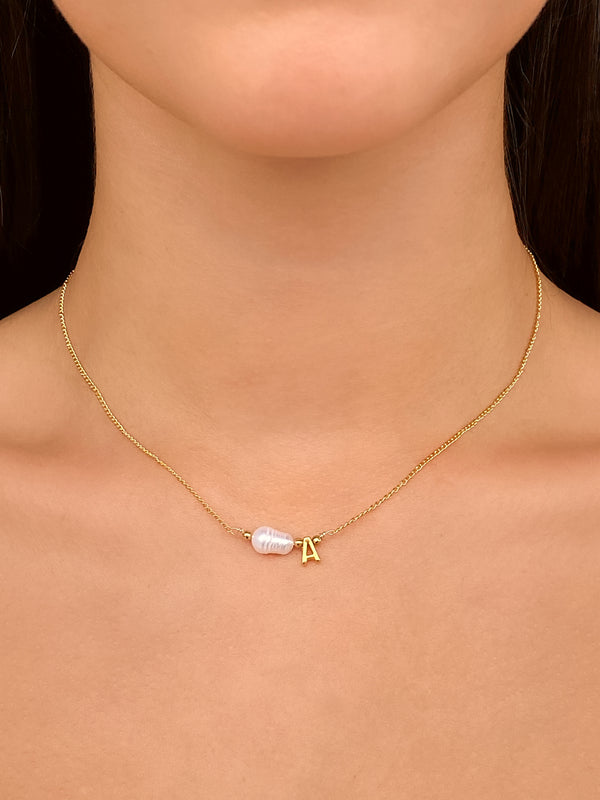 Choker Inicial con Perla