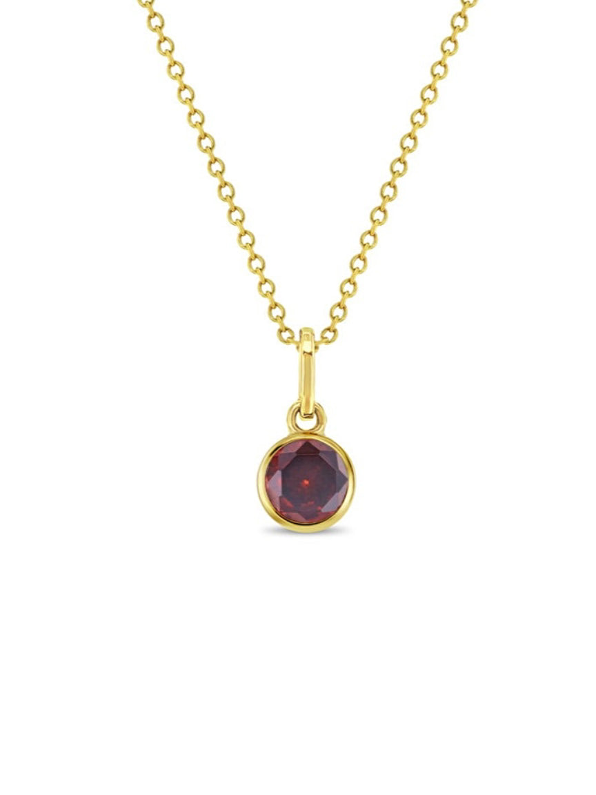 Collar Birthstone Oro 14k