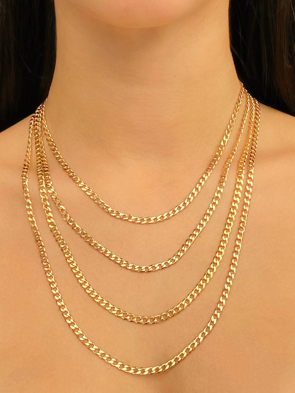 Collar Dorado Eslabón Pequeño