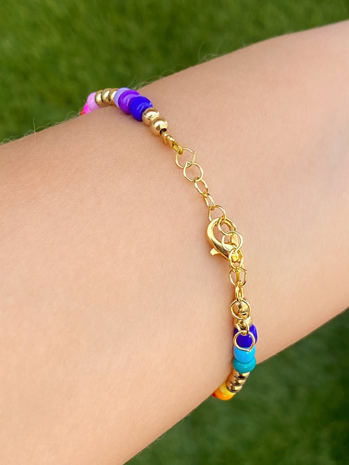 Pulsera Rainbow con Bolitas