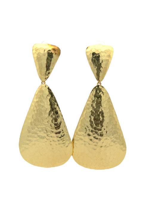 Par Arete Dorado Doble Gota