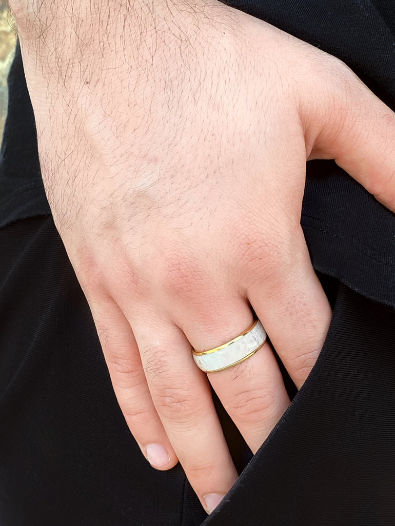 Anillo Cuerno de Venado 8 mm