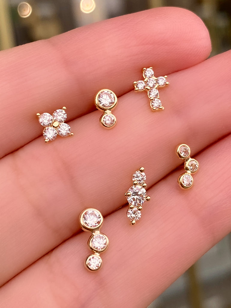 Broquel Zirconias Oro 10K